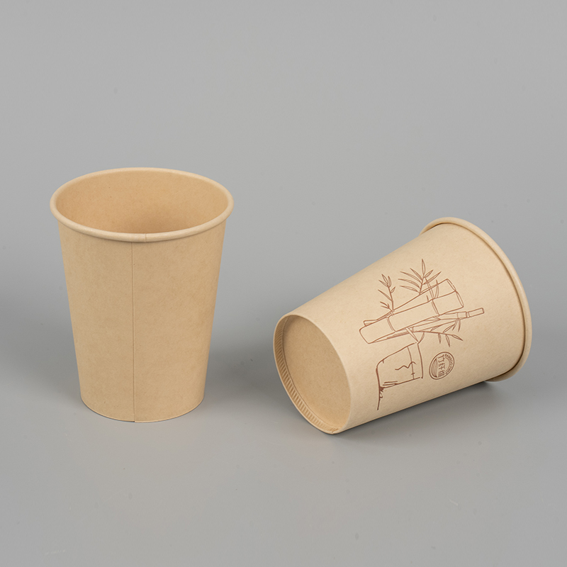 Jednorazowa jednorazowa bambusowa miazga gorąca kubek
